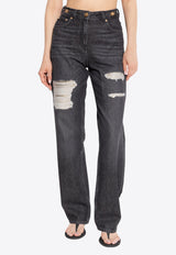 Versace Medusa '95 Straight-Leg Ripped Jeans