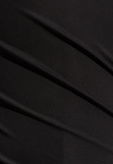 Versace Draped Strapless Top