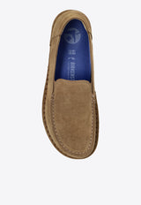 Birkenstock Utti Suede Loafers Taupe 1027517 0-GRAY TAUPE