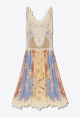 Zimmermann Cascadian Lace Floral Midi Dress
