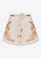 Zimmermann Ascension Mini Floral Shorts