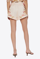 Zimmermann Ascension Mini Floral Shorts
