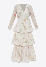 Zimmermann Lucky Floral Tiered Maxi Dress