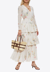 Zimmermann Lucky Floral Tiered Maxi Dress