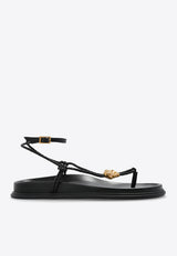 Versace La Medusa Leather Sandals
