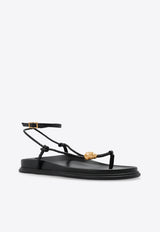 Versace La Medusa Leather Sandals