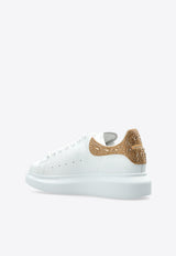 Alexander McQueen Oversized Low-Top Sneakers with Rhinestones
