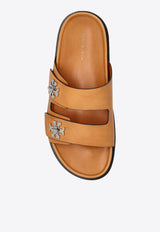 Tory Burch Turnlock Leather Sandals