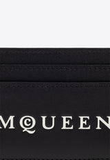 Alexander McQueen Logo Print Leather Cardholder