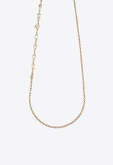 Alexander McQueen Necklace with Logo-Lettering and Crystal Gold 836401 J161C-1035