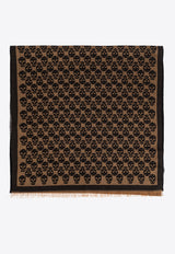 Alexander McQueen Skull Print Fringed Scarf