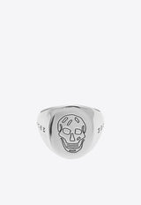 Alexander Mcqueen Skull Signet Ring 836675 J161N-446
