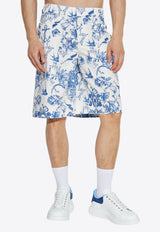 Alexander McQueen Printed Bermuda Shorts