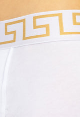 Versace Greca Border Trunks with Medusa AU10026 1A10011-A81H