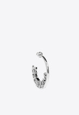 Alexander McQueen Crystal-Embellished Hoop Earrings