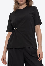 Kenzo Boke Flower' Safety-Pin T-shirt Black FF62TS351 4SG-99J