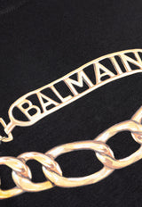 Balmain Printed Chain Logo T-shirt