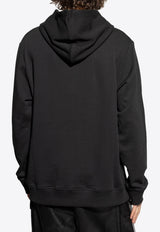 Balmain Printed Chain Logo Hooded Sweatshirt