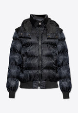 Balmain PB Labyrinthe Monogram Padded Jacket