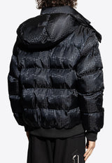 Balmain PB Labyrinthe Monogram Padded Jacket