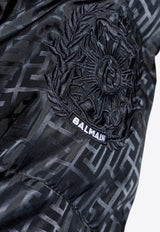 Balmain PB Labyrinthe Monogram Padded Jacket