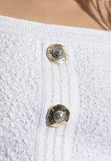 Balmain Tweed Cropped Top