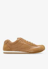 Loewe Ballet Runner 2.0 Leather Sneakers Beige M816282XAR 0-CINNAMON