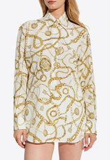 Balmain Printed Chains Long-Sleeved Shirt