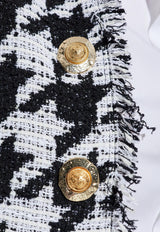 Balmain Houndstooth Tweed Blazer