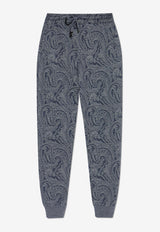 Etro Paisley Jacquard Drawstring Track Pants