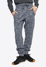 Etro Paisley Jacquard Drawstring Track Pants