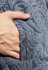 Etro Paisley Jacquard Drawstring Track Pants