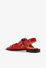 GANNI Feminine Buckle Slingback Flats