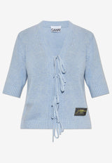 GANNI Ties Knitted Top