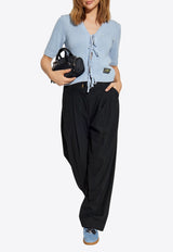 GANNI Ties Knitted Top