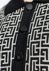 Balmain PB Labyrinthe Monogram Polo T-shirt