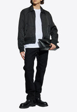 Balmain Logo Label Straight-Leg Jeans