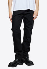 Balmain Logo Label Straight-Leg Jeans
