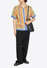 Etro Printed Silk Bowling Shirt