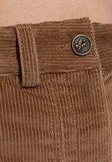 Etro Corduroy High-Rise Pants