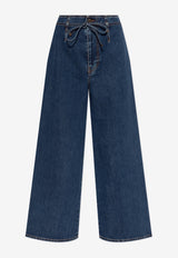 Etro Embroidered Pegaso Flared Jeans