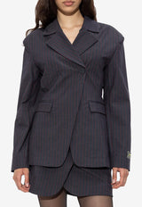 GANNI Striped-Pattern Blazer