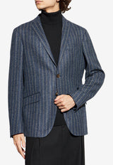 Etro Pinstripe Single-Breasted Blazer