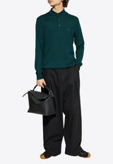 Etro Long-Sleeved Wool Polo Sweater