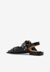 GANNI Feminine Buckle Slingback Flats