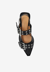 GANNI Feminine Buckle Slingback Flats