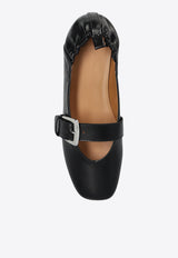 GANNI Buckle Ballet Flats