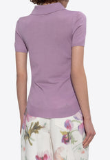 Loewe Anagram Ribbed Polo T-shirt