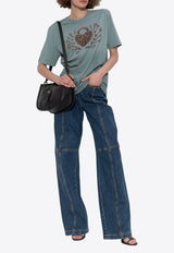 Etro Embossed Logo High-Rise Jeans