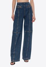 Etro Embossed Logo High-Rise Jeans